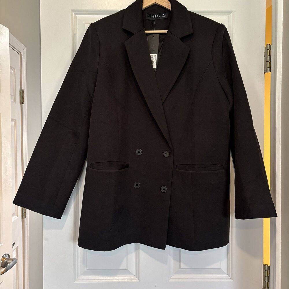 Lioness Women's Double‎ Breasted Notched Collar Wyoming Blazer Size 6 Medium NWT